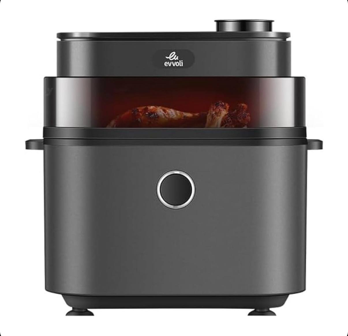 سرخ‌کن بدون روغن ایوولی مدل EVKA-AF8008D صفحه‌نمایش دیجیتال 7 لیتری